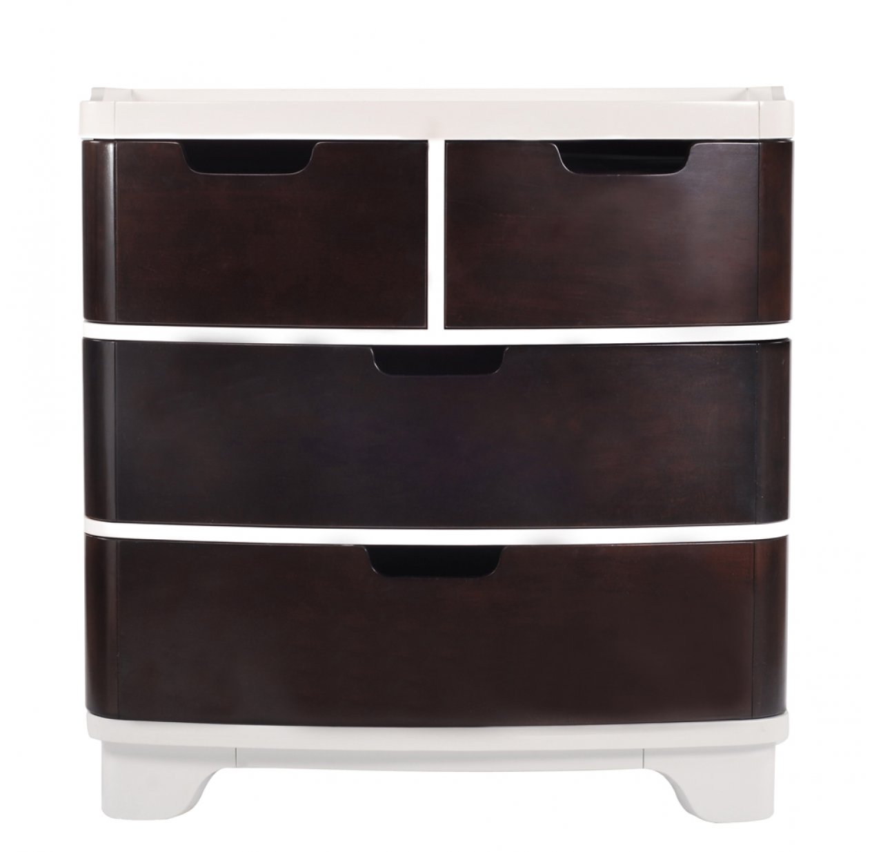 Commode Luxo - Wengé/Blanc